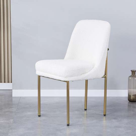 REMAR DINING CHAIR BEIGE GOLD